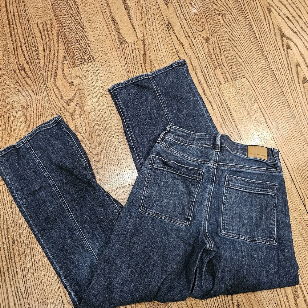 American Eagle Outfitters Womens Super High Rise Baggy Wide Leg Jeans - Picture 6 of 8